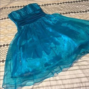 Blondie Nites occasion dress size 7 turquoise